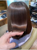 ボブがキレイにおさまる髪質改善ストレート