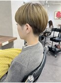 【Owll】石田学史刈り上げマッシュ20代30代40代オリーブカラー