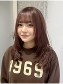 ミルクティーグレージュ暗めアッシュブラウンミディアムレイヤー