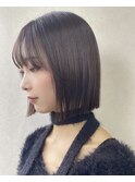 縮毛矯正タッセルボブ