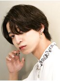 センターパートニュアンスパーマ韓国カルマパーマコンマヘア