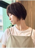 横顔美人な大人ショート