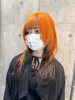 エゴ 池袋(EGO) オレンジカラー/ウルフカット/インナーカラー/池袋