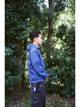 オールバックショート