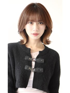 ☆lien.自由が丘 大橋☆くびれボブ/イヤリングカラー/外ハネ