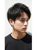 越谷/刈り上げセンターパート/波巻きツイストスパイラル/メンズ