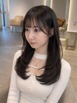 マインバイアフロートギンザ(MYNE by AFLOAT GINZA) 顔周りカット/レイヤー/くびれ/シースルー/ミルクティーベージュ