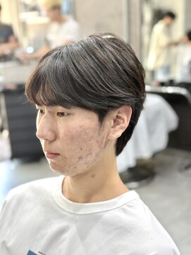ルートバイドット 町田店(root by dot.) 毛流れ縮毛矯正×シースルーマッシュ