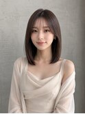 髪質改善ストレート_大人可愛い_レイヤーボブ