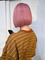 ボルド(Bordo) 顎下ボブ/切りっぱなしボブ×ペールピンク