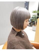 ハレケメリディッシュ(HAREKE meridish) 【立川】白髪を活かす艶グレージュボブ