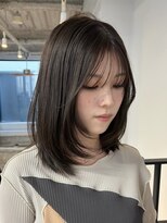 ヌープヘアーアイス(NUUP.hair ici)&nbsp;♪透明感抜群のオリーブグレージュ/レイヤーカット