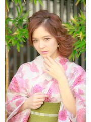 結婚式に☆ゴージャスCharmeRシニヨンヘアセット