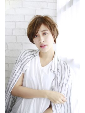 プリズム ヘアーデザイン みずほ台店 長めバングの大人ショートボブ☆