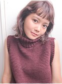 【SUN】オン眉ニュアンスボブ大人かわいいボブマーメイドカラー