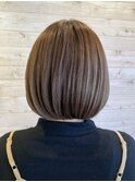 乾かすだけでまとまる大人ナチュラルボブ