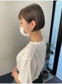 ミニボブ　シアーベージュ　シアーグレージュ