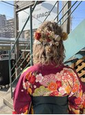 【卒業式ヘア】卒業式ハーフアップアレンジ　畑瀬彩華