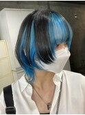 □カール#セミディ#シアーカラー#姫カット