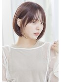 似合わせカット×シースルーバングと丸みボブ【瀧上丈司】