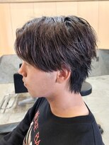 ニアウ 伊勢崎連取店(Niau)&nbsp;ニュアンスパーマセンターパートウルフメンズカット