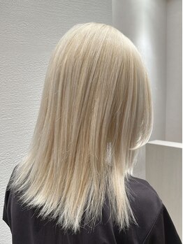 フォーカス 南流山店(FOCUS)の写真/ダブルカラーで透明感のある髪色を実現！髪への負担は抑えながら外国人風の透明感と柔らかい質感に★