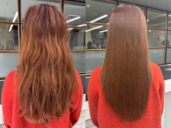 ソア 渋谷(soar)の写真/湿気に負けない為に!髪質改善と縮毛矯正のハイブリッド!髪質改善でツヤ髪に［縮毛矯正/髪質改善/学割U24］