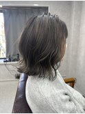 色待ち抜群!バレイヤージュ×ダークグレージュ/赤味抹殺/透明感