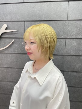 エント(ent) レイヤーショート×イエローブロンド