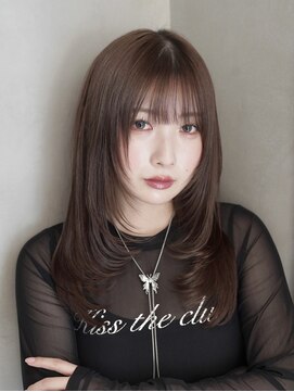 ロンドアンメゾン 原宿(Lond un Maison.) くびれヘア/アプリコットオレンジ/韓国/ブリーチ/レイヤー/原宿