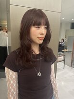 ローレンアオ(LOREN AO)&nbsp;【LOREN AO】カシスレッド/レイヤーカット/ハッシュカット