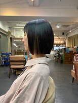 ポタム 東中野(potamu)&nbsp;パツっとボブにインナーカラー