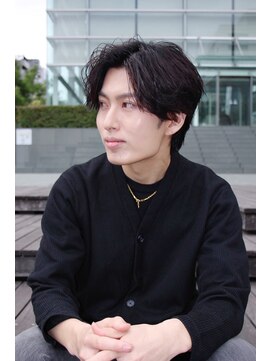 ツイストスパイラルパーマ波巻きスパイラル刈り上げマッシュ