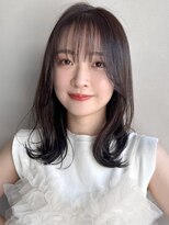 リヤン 表参道(lyann) 大人ガーリーダークアッシュミディアムレイヤーカットa