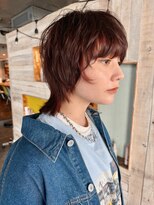 ノラジャーニー(NORA Journey)&nbsp;【阿形】マッシュウルフショートウルフブリーチなしダブルカラー