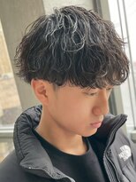 アウラ(AURA) 盛岡メンズカットメンズパーマセンターパートスパイキーショート