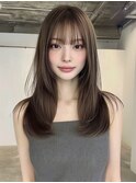 韓国風レイヤー/ロング/くびれ巻き