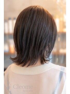 クレオメ バイ スーリール 五反田店(cleome by sourire) レイヤーカット似合わせカットミディアムダークアッシュ艶髪暗髪
