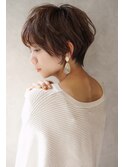 【絶壁解消】くびれマッシュショート×イルミナショコラベージュ