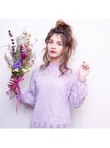 大人女子向けルーズなヘアアレンジ