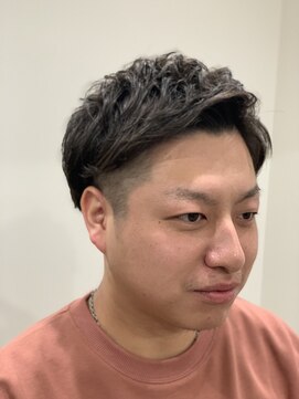 メンズアンダーバーホワイト 南海難波店(Men's _WHITE) メンズツーブロックショート