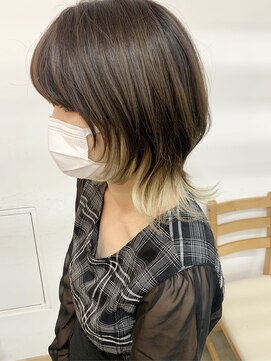 キューズ クラブ(cuz KLUB) 【cuzKLUB】ウルフショート×インナーカラー＊池袋