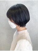 ショートボブ_アースカラーくびれヘアツートンカラー_ba362481