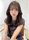 韓国ヘア/艶髪/フェイスレイヤー/モカブラウン