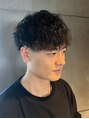 ディスイズバーバー(THIS IS BARBER) メンズショート×束感マッシュパーマスタイル【メンズサロン】