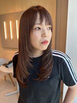 シダミノオ(sida MINOH)&nbsp;20代30代40代50代/フルバング/似合わせカット/レッドブラウン