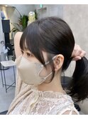 韓国レイヤー/韓国風/ボブ/髪質改善/黒髪/ブリーチなし〔池袋〕