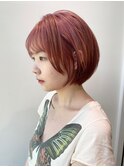 まとまる丸みふんわりショートボブ