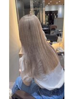 サロンドミルク 新百合ヶ丘店(salon de MiLK)&nbsp;ミルクティーベージュグレージュダブルカラーケアブリーチ