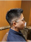 銀座　理容室　ベリーショート　フェードカット